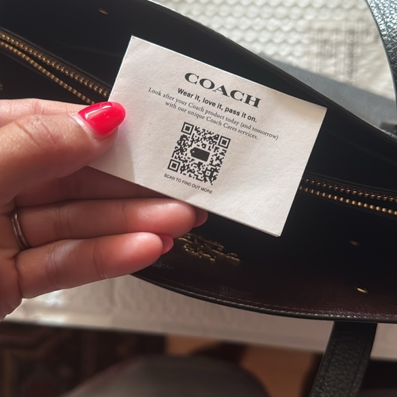 Coach Black Leather Satchel - Picture 7 of 9